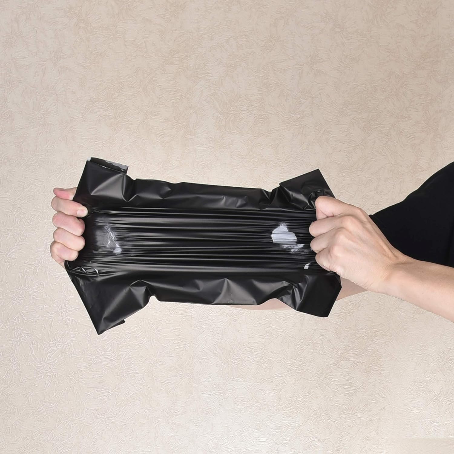 Black  poly shipping bag