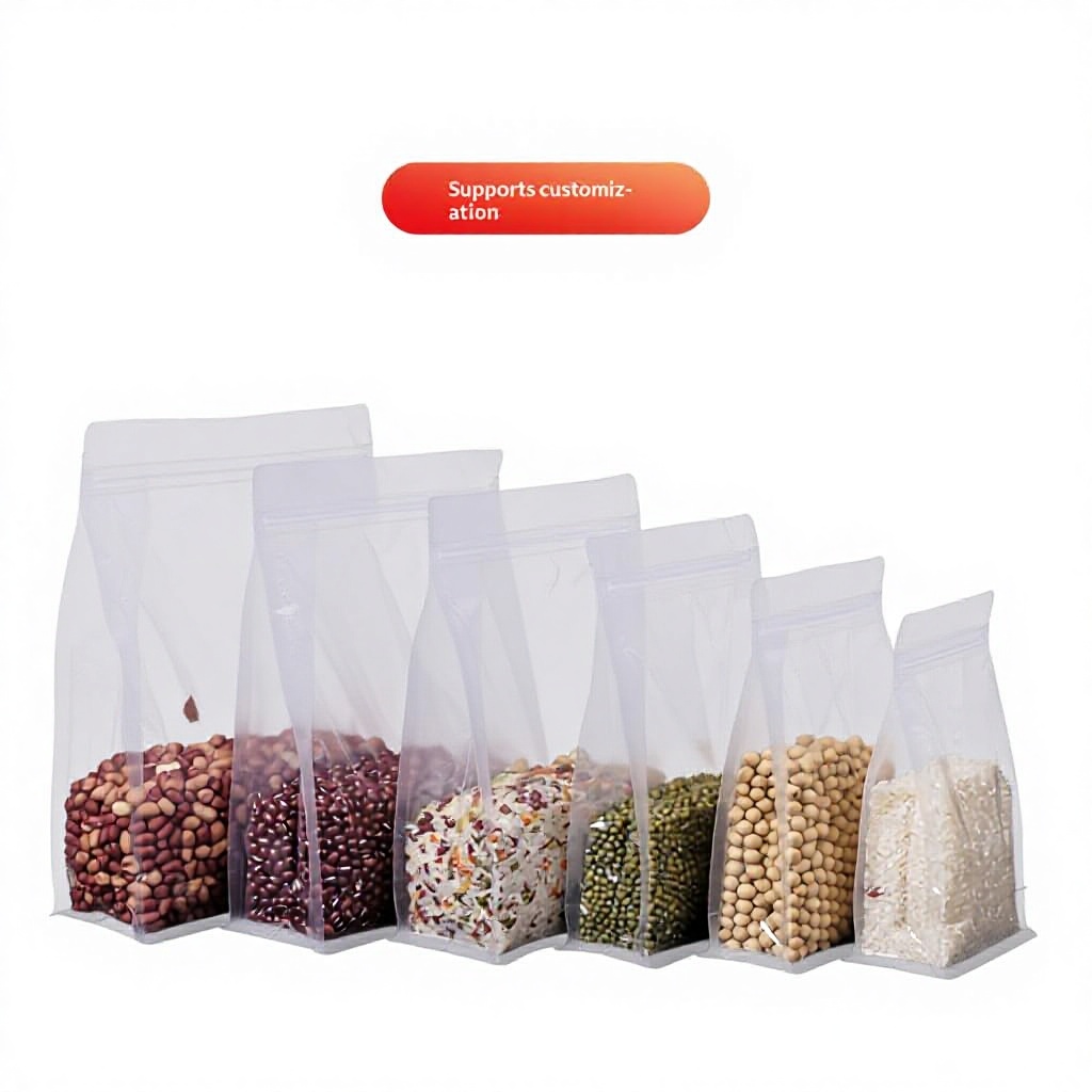 Clear Eight-Side Seal Stand-Up Pouch