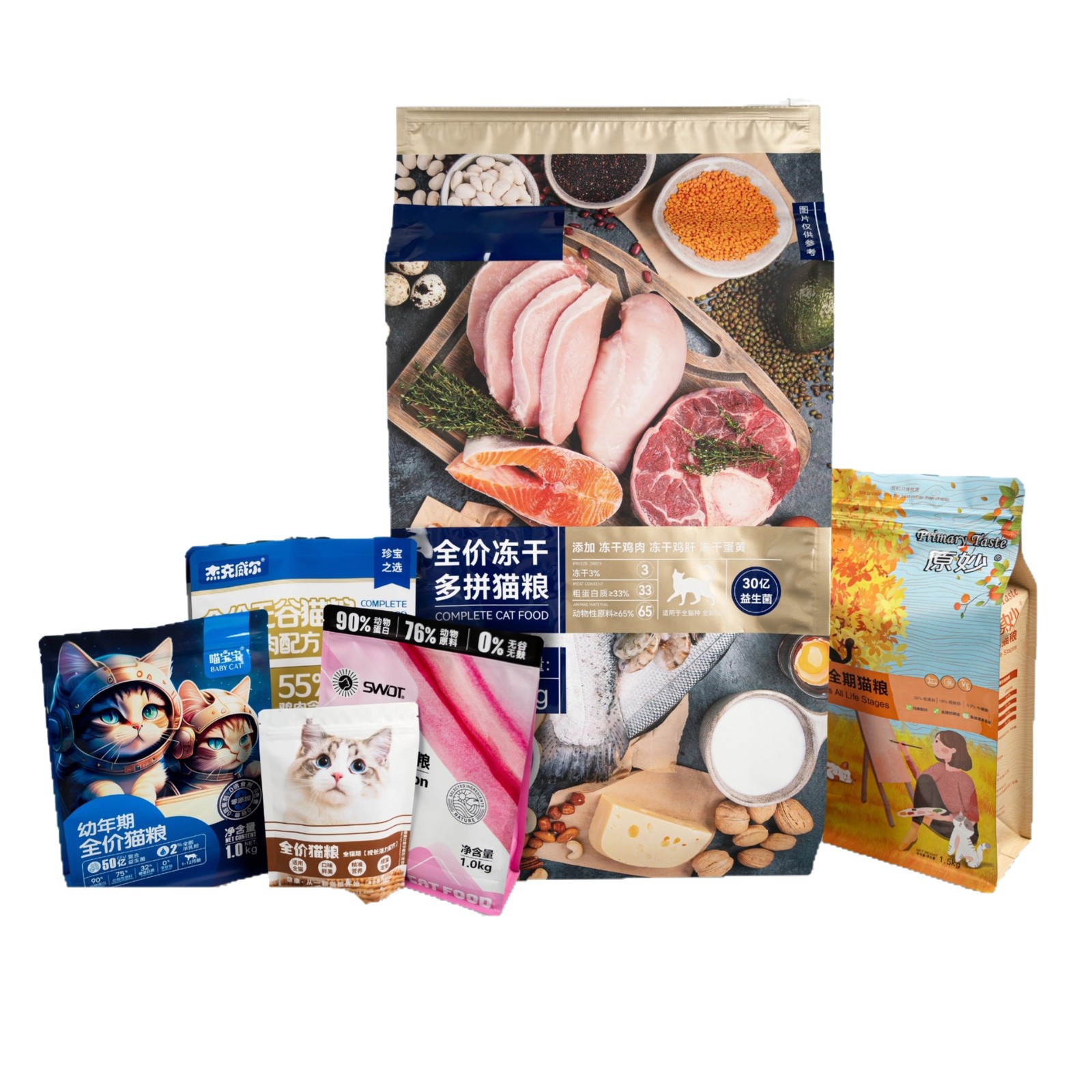 Pet Treats & Freeze-Dried Zipper Bag
