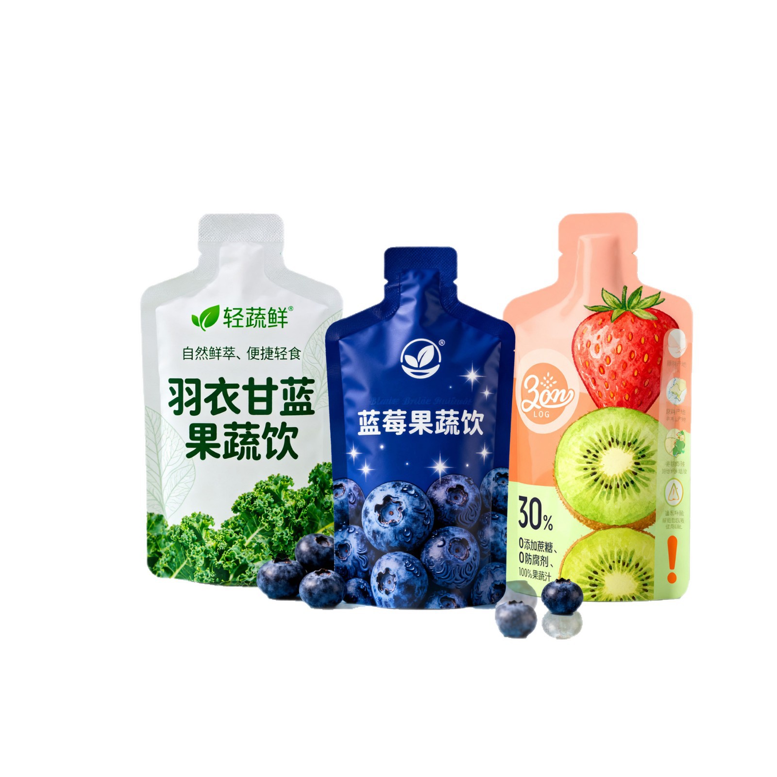 Food-Grade Stand-Up Liquid Packaging Bags for Fruit & Vegetable Drinks